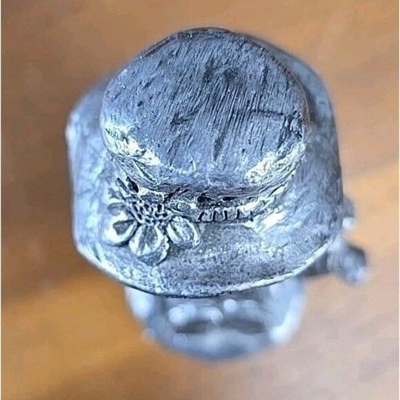 Vintage Michael Ricker Pewter Figurine - Girl with Teddy Bear - Picture 9 of 10